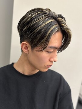 エルマーク(L-MARK) ハイライトメッシュダブルカラーホワイトメッシュバレイヤージュ