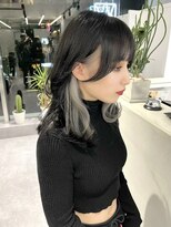 ファイブバイジエクト 堀江(FIVE by The Ect)&nbsp;ツートーンカラー×ホワイトベージュ×インナーカラー韓国風2