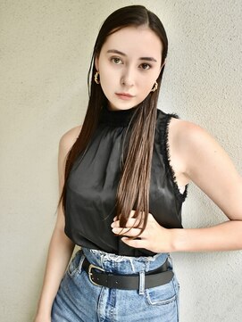 ブゾン(buZon) 耳掛けスタイリッシュストレート×大人ロング