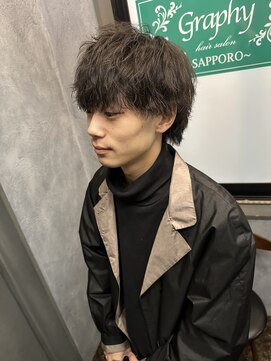 グラフィーサッポロ(Graphy sapporo) 10代 20 メンズヘア ツイスパ ウルフ