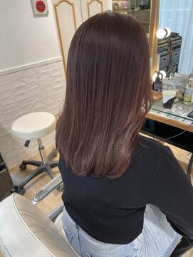 ネオリーブ チロル 横浜西口店(Neolive CiroL.) カシスピンク★韓国ヘア