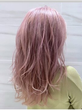 エレン 池袋(ElEn.) 透明感！ブリーチ2回で作るピンクラベンダー◎