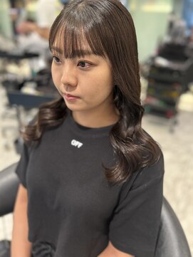 アピッシュ ギンザ(apish ginza) ロングパーマ/コテ巻き風パーマ/韓国ヘア/伸ばしかけパーマ