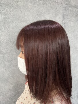 ヘアーサロン ウノ 新百合ヶ丘(hair salon UNO) ☆ワインレッドブラウンロブ☆