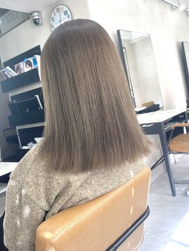 アジールヘア 東上野店(agir hair) オリーブベージュくすみカラー【上野】