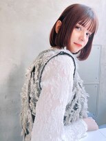 メーヴェ(Mowen) mowen 南堀江　丸みボブ　チョコレートブラウン