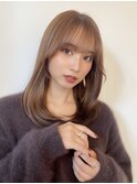 セミディ/ワンカール/シースルーバング/ミルクテュアッシュ/伏見
