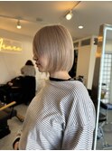 ハイトーンミルクティー+ミニボブ