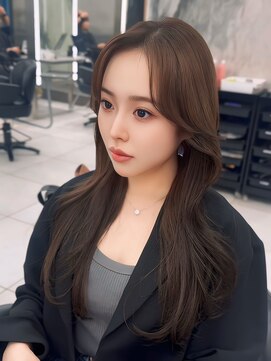 ウルスバイバレット 銀座(Urus by VALETTE) くびれヘア×ラベンダーベージュ×高濃度ケラチン髪質改善