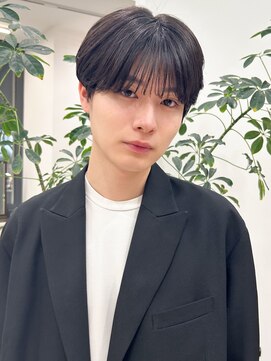 スタートウキョウ 渋谷(STAR TOKYO) 毛流れハンサムショートセンターパートメンズ黒髪爽やか