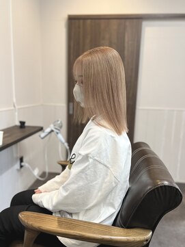 アーサスバイヘッドライト 水戸城南2丁目店(ursus by HEADLIGHT) 【LEN】ミルクティー ケアブリーチ ブリーチ