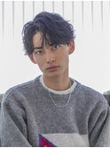小久保styleフェザーパーマフェザーショートグレーエンドカラー