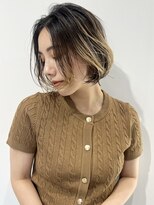 ソト 銀座(soto.)&nbsp;ミディアムヘア/暗めカラーグランマッシュ/デザインカラー