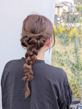 簡単編みおろしアレンジ★