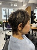 白髪ぼかしハイライト