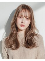 トワ 仙台店(toi) 【韓国・レイヤー】ミルクティーブラウン・ミディアムレイヤー