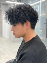 エルマーク 立川(L-MARK)&nbsp;シャドウパーマ/波巻きパーマ/メンズ/センターパート/眉毛