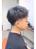 メンズショート　スパイキーショート　アップバングショート
