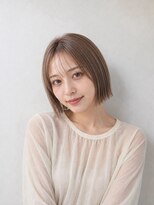 レセ 南柏店(Laissez)&nbsp;ショートボブ/アッシュベージュ/ミルクティーベージュ/うるツヤ