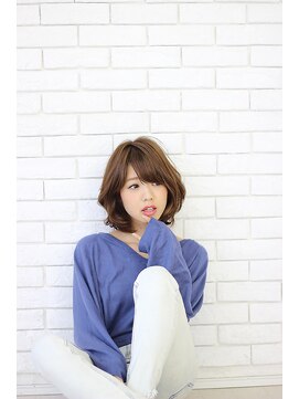 ヘアリゾート粋 ドゥオ 新宿南口店(dua) 【大人可愛い】ふんわりミディ