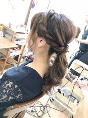 大人ミディアムローポニーアレンジ【ヘアアレンジ　立川】