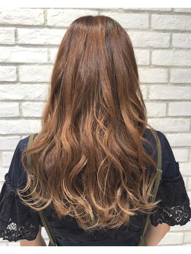 アッシュ 戸田公園店(Ash) 外国人風カラー×グラデーションカラー×オレンジベージュ