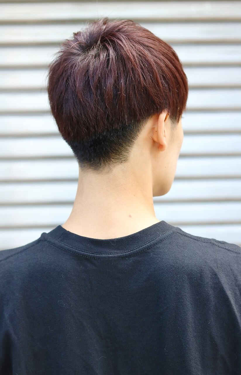 サラサラショートマッシュ☆ソフトツーブロック：L042095826｜ネイビー