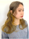 【オシャレ女子必見☆】グレージュ＆インナーイエロー