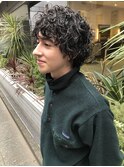 外国人風スパイラルパーマ