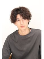 ネイビー(NAVY)&nbsp;簡単スタイリング ツイストスパイラル センターパート