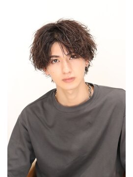 ネイビー(NAVY) 簡単スタイリング ツイストスパイラル センターパート