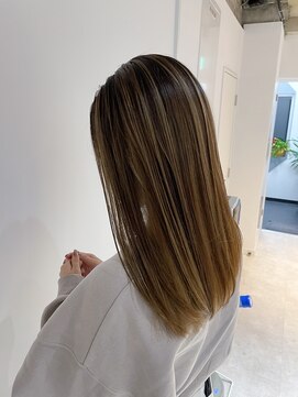 アディクト 綾瀬(ADDICT) 【ADDICT_YuuYa】ソンブレバレイヤージュ_ミルクティーブラウン