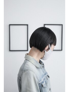 ノード(NODO) ラウンドフォルムの切りっぱなしボブ♪