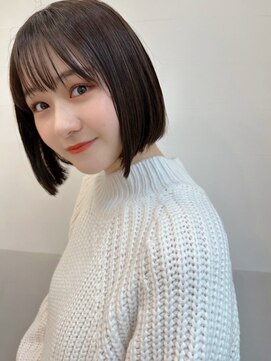 ハニーシブヤ(HONEY shibuya) 大人可愛い20代30代40代ぷつっとボブ×アッシュグレージュ