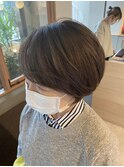 うるツヤ/ダークアッシュ/手櫛でまとまるショートヘア