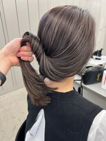 ハイライトバレイヤージュダブルカラーケアブリーチ30代40代