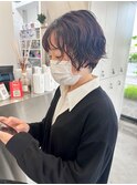 ニュアンスパーマ×ショートカット