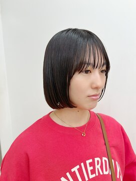 ローネス ギンザ(LONESS ginza) オイルをつけてサラッと決まるアゴボブ<銀座/アゴボブ/日比谷>