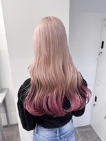 ペレ 栄店(PELE)&nbsp;デザインカラー/レイヤーカット/ウェットヘア/オリーブベージュ