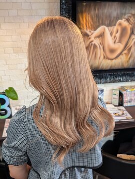 ボアップ 松山店(boappu) #ミルクティーベージュ#ミルクティーカラー#ケアブリーチ