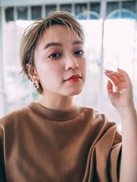 エーバイフー 江坂店(A BY WHO) A BY WHO 江坂/ショートボブ/シースルーバング