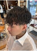 ツイストスパイラルパーマツイストパーマメンズマッシュパーマ