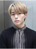 ミルクティーブロンドラウンドマッシュ