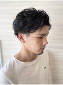 メンズ/ニュアンスパーマ/センターパート/ENTER 天神店