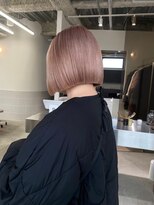 ステン(sten)&nbsp;ピンクベージュ/タッセルボブ/ハイトーンボブ/ストレートボブ