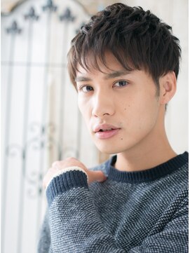モッズヘア メン 南越谷南口店(mod's hair men) 20代30代ダークアッシュダウンパーマベリーショートY南越谷