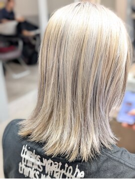 アース 菊名店(HAIR&MAKE EARTH) ホワイトミルクティーカラー