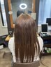 【Cut/Full color/ext60p～】カット+ケアカラー+トリートメ+プルエク 60本～