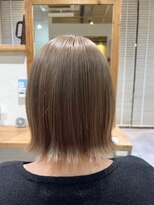 ハイレート 坂戸店(Hairate)&nbsp;透けベージュ×ミニマルボブ