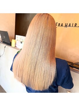 イーラヘアー(ERA HAIR) 髪質改善ハイトーンブロンド×ワンカラー×抜きっぱなしブロンド